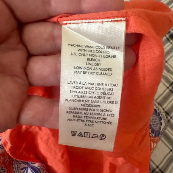 Maeve For Anthropologie Linen Viscose Floral SlimMini Dress Blue In Motif NWOT S - Picture 12 of 16